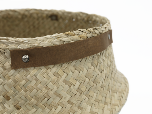 Grico Seagrass Basket - Grey - Stitches and Tweed 