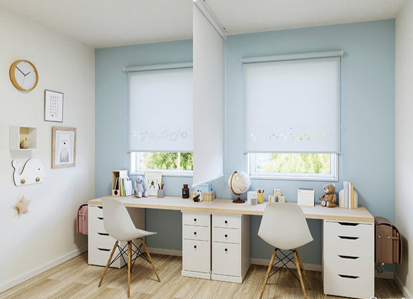 Skye Blue Natural Wallpaper for Kids Room | Nursery Room