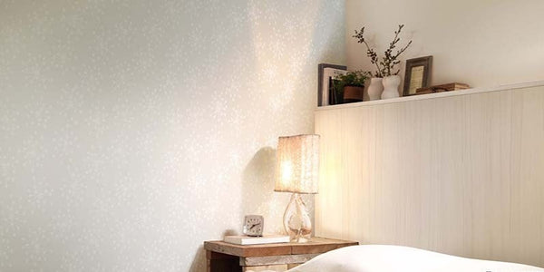 Scandinavian Natural Off White Wallpaper for Kids Room | Nursery Room