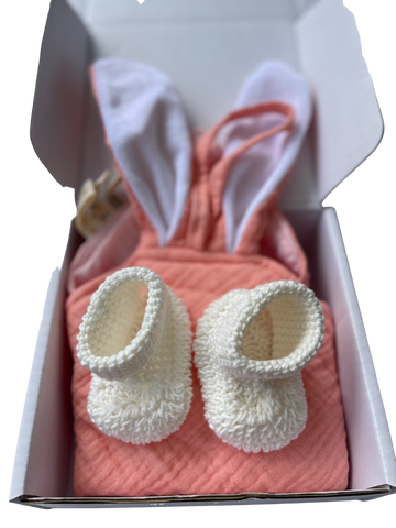 Congrats Baby Girl - Comforter Booties Gift Set