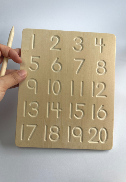 montessori writing board numbers reversible
