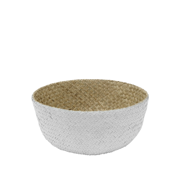 Grico Seagrass Basket - White - Stitches and Tweed 