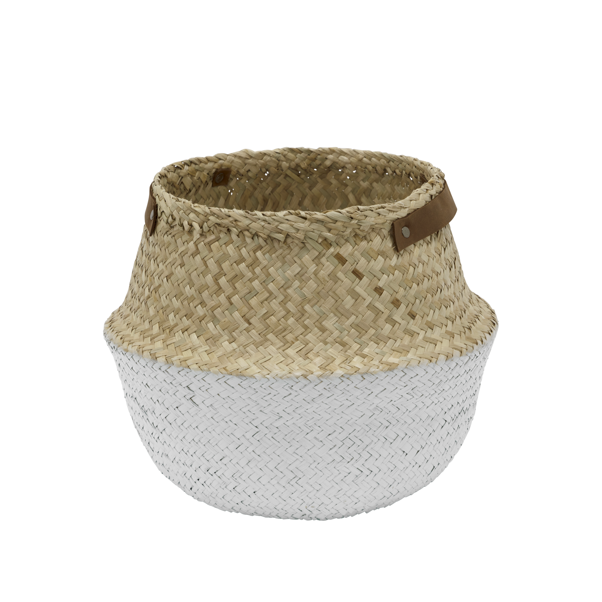 Grico Seagrass Basket - White - Stitches and Tweed 