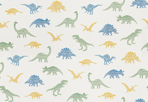Dinosaur Design Hand drawn Lines Wallpaper for Kids Room | Playroom