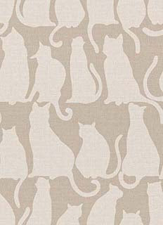 Cat Silhouette Design Texture Wallpaper for Kids Room | Nursery Room