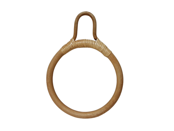 round towel hanger rattan natural product