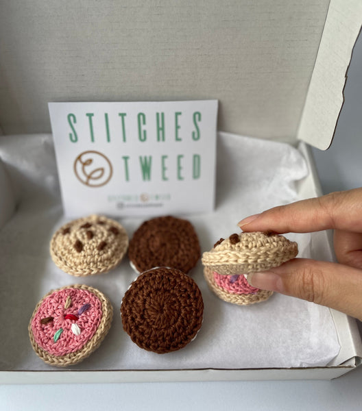 Cookies Dessert Food Crochet Pretend Play Set