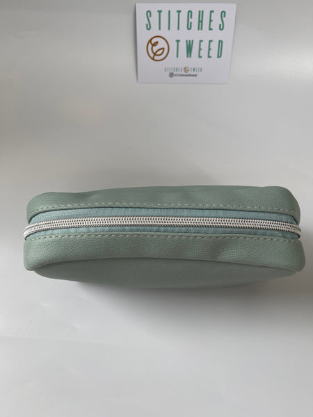 Pourve Travel Pouch Cosmetic Skincare Zip Bag Personalized Gift - Pastel Blue
